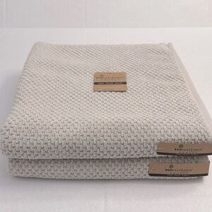 2pc ECOEXISTENCE Bamboo Zero Twist Loops Bath Towel Set - FGChiffon